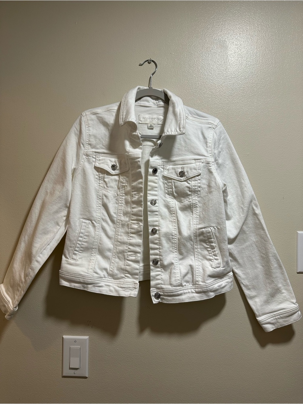 Women’s Maurices White Denim Jean Jacket